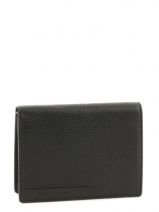 Portefeuille Leder Yves renard Zwart bovino 70419