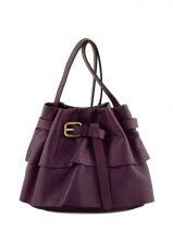 Sac Bandoulire Isadora Cuir Lupo Violet isadora 592-115