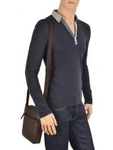 Sac Bandoulire Lancaster Marron soft vintage homme 14-vue-porte