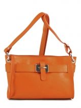 Sac Bandoulire Gaia Cuir Texier Orange gaia 18300