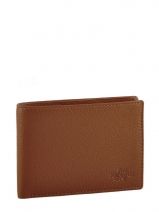 Portefeuille Cuir Yves renard Marron foulonne 2376