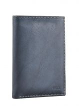 Portefeuille Cuir Petit prix cuir Bleu elegance SA901
