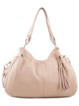 Sac Shopping Caviar Cuir Milano Rose caviar 183