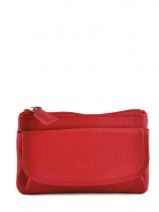 Portemonnee Leder Petit prix cuir Rood supreme FA213