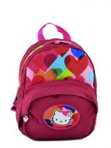 Sac  Dos 1 Compartiment Hello kitty Rouge free bag's HPS22075