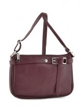 Cross Body Tas Caviar Leder Milano Rood caviar G1421