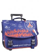 Cartable  Roulettes 2 Compartiments Paris st germain Bleu psg 143P203R
