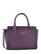 Sac Trapze Intemporelle Cuir Lancaster Violet intemporelle 41