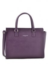 Sac Trap�ze Intemporelle Cuir Lancaster Violet intemporelle 42
