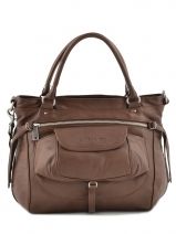 Handtas Soft Croco Nova Leder Lancaster Bruin soft vintage nova 5767