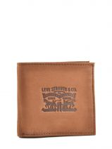Portefeuille Cuir Cuir Levi's Marron clairview 222539-4