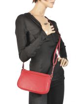 Cross Body Tas Confort Leder Hexagona Bruin confort 462348-vue-porte