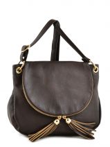 Cross Body Tas Pompon Miniprix Bruin pompon F305