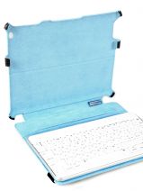 Tablethoes Piquadro Zilver blue square AC2862B2-vue-porte