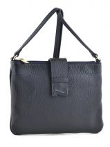 Sac Bandoulire Grained Cuir Nathan baume Bleu grained G15-01A