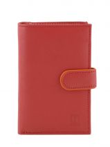 Portefeuille Cuir Hexagona Rose multico 227431