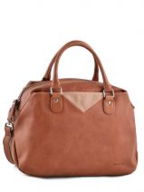 Bowlingtas Vintage Leder Nat et nin Oranje vintage HELEEN