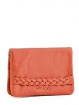 Portefeuille Leder Nat et nin Rood vintage LILOU