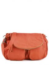 Cross Body Tas Lola Leder Vintage Leder Nat et nin Rood vintage LOLA
