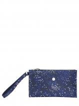 Longchamp Le pliage fleurs Clutch Blauw