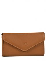 Portefeuille  Rabat Cuir Nathan baume Marron original n 188N
