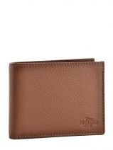 Portefeuille Cuir Yves renard Marron foulonne 2375