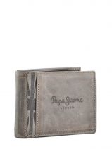 Portefeuille Cuir Pepe jeans Beige eagle 71431
