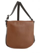 Schoudertas Caviar Leder Milano Bruin caviar 145