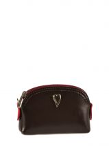 Porte-monnaie Cuir Lancaster Marron versailles 193099
