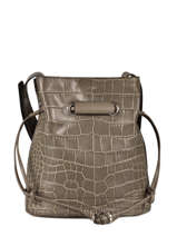 Sac Bourse Le Huit Cuir Lancel Gris le huit A07113