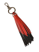 Tassensierraad Leder Lancel Zwart charms A07305