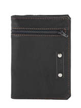 Portefeuille Cuir Foures Noir baroudeur 9127