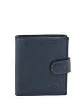 Porte-monnaie Cuir Katana Bleu daisy 553035