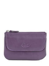 Porte-monnaie Cuir Katana Violet daisy 553120