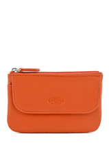 Porte-monnaie Cuir Katana Orange daisy 553120