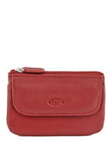 Portemonnee Leder Katana Rood daisy 553120