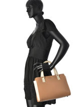 Sac Trap�ze Smooth Cuir Lancaster Beige smooth 3-vue-porte