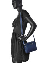Cross Body Tas Basic Vernis Lancaster Blauw basic vernis 514-61-vue-porte