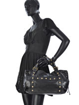 Sac Shopping Folk Light Cuir Gerard darel Marron folk light DCS08405-vue-porte