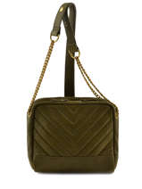 Sac Bandoulire Rio Cuir Nat et nin Vert vintage RIO