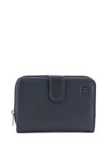 Portefeuille Cuir Hexagona Bleu confort 461063