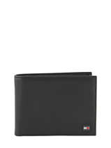 Portefeuille Leder Tommy hilfiger Zwart eton AM00652