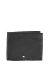 Portefeuille Cuir Tommy hilfiger Noir johnson AM00660
