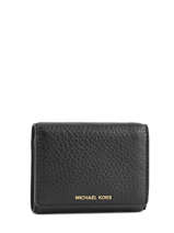 Portemonnee Leder Michael kors Zwart bedford S6GL3F1L