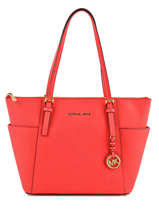 Cabas Jet Set Item Cuir Michael kors Rouge jet set item F2GTTT8L