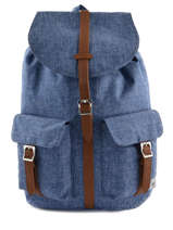 Sac  Dos 1 Compartiment + Pc 15'' Herschel Bleu classics 10233