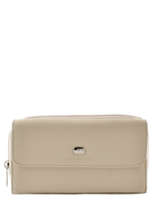 Portemonnee Leder Hexagona Beige granulad 467433