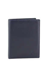 Portefeuille Cuir Yves renard Bleu foulonne 23425