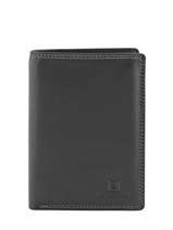 Portefeuille Cuir Le tanneur Noir touraine TOU3322