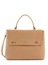 Sac Cartable Grained Cuir Nathan baume Beige grained G15-28